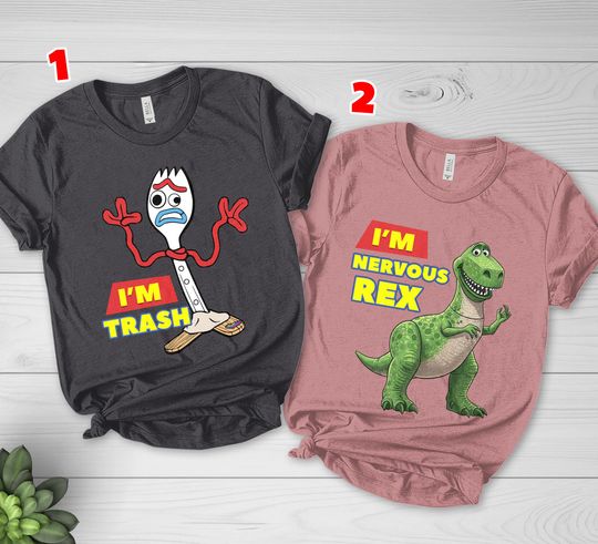 Discover Disney Couple Shirt,Toy Story Shirt, Disney Group Shirts, Disney Forky shirt