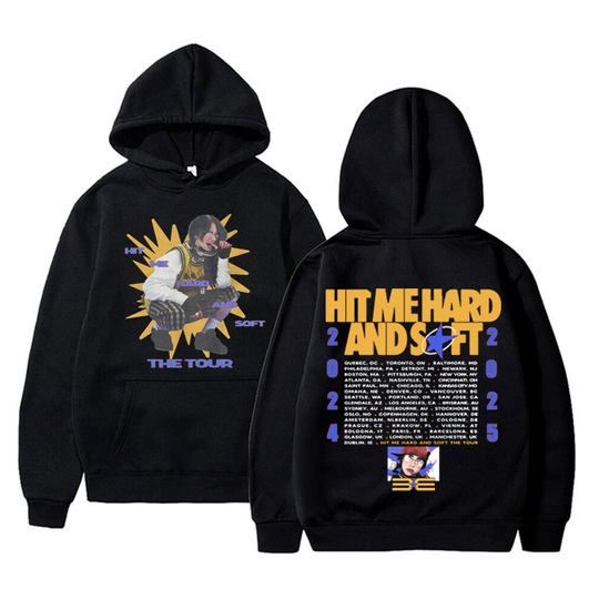 Discover Hit Me Hard and Soft Tour Graphic Hoodie Men's Women Clothing Hoodies Hip Hop Oversized Sweatshirt Fashion Streetwear Fans Gift