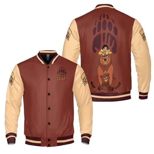 Discover Disney Brother Bear Koda And Kenai Baseball Jacket, Disney Brotherhood Siblings Matching Streetwear Jacket, Disneyland Family Trip Outfits