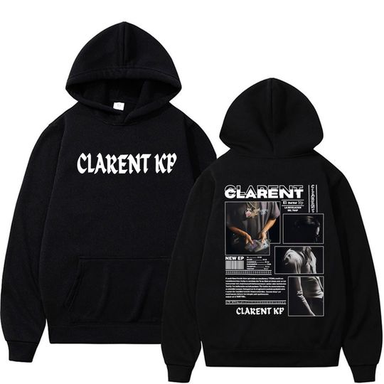 Discover Rapper CLARENT Elnene Kp 2025 Tour Merch Hoodies Men's Women Harajuku Hip Hop Hot Sale High Quality Hoodie Oversized Sweatshirts