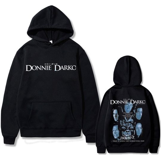 Discover Movie Donnie Darko That Is When The World Will End Graphic Hoodie Men Women Casual Cotton Vintage Sweatshirt Oversized Pullover