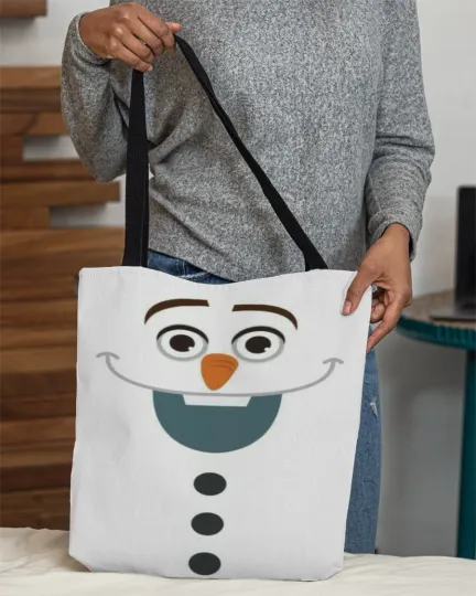 Discover Personalized Disney Olaf Snowman Tote Bag, Disney Frozen Handbag Lovers Gift