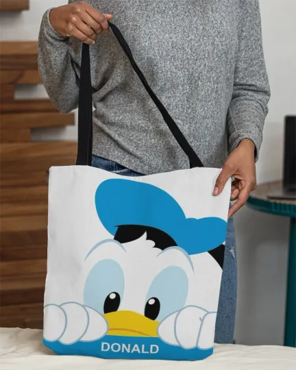 Discover Personalized Donald Duck Tote Bag, Funny Disney Donald Duck Handbag Lovers Gift