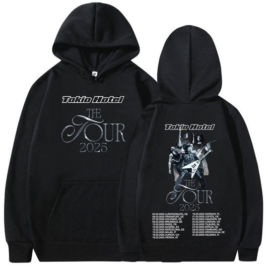 Discover German Rock Band Tokio Hotel The Tour 2025 Hoodies Men Women Fashion Hip Hop Sweatshirts Casual Oversized Long Sleeve Pullovers