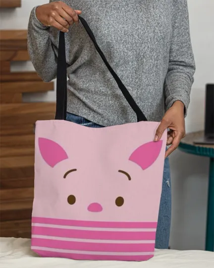 Discover Personalized Disney Piglet Tote Bag, Piglet Pooh's Friends Handbag Lovers Gift