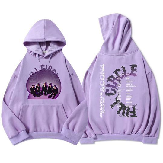 Discover N.Flying LIVE WORLD TOUR &CON4:FULL CIRCLE Hoodies Long Sleeve Fashion Men Sweatshirt Fleece Autumn Unisex Sudaderas Graphic Top