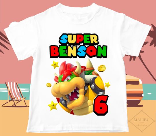 Personalized Bowser Family T Shirt Custom Birthday Tshirt