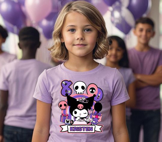 Discover Personalized Kawaii Kitty, Family T Shirt, Custom Birthday Tshirt