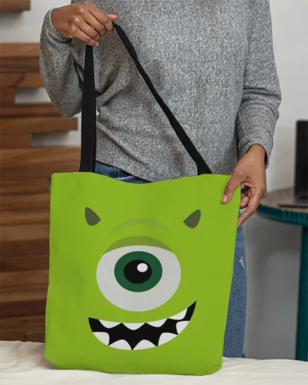 Mike Wazowski Tote Bag, Disney Monsters Inc Monsters University Gift