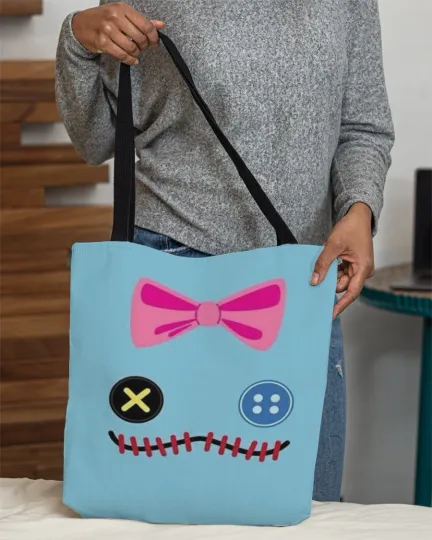 Discover Personalized Lilo & Stitch Scrump Tote Bag, Lilo's Doll Shoulder Bag Lovers Gift