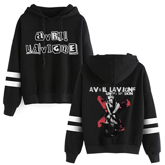 Discover Avril Lavigne Greatest Hits Tour 2024  Hoodie Sport Sweatshirt Harajuku Hip Hop Pullover Tops  Fans Gift