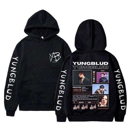 Yungblud Weird Music Album Graphic Hoodie Men Alternative Rock Oversized Sweatshirt Men's Clothing Hip Hop Vintage Streetwear