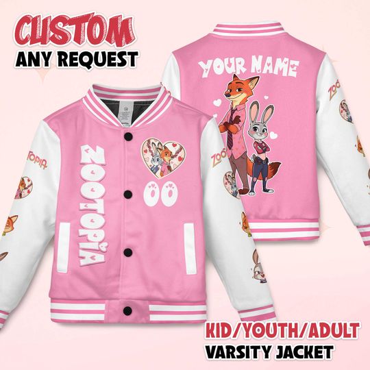 Discover Personalized Zootopia Valentine Jacket, Disney Zootopia Valentine Jacket, Disney World Shirt,  Birthday Gift