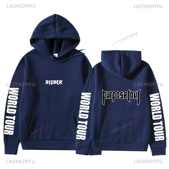 Discover Hoodies Men Justin Bieber Purpose Tour fashion Print Hip Hop Streetwear Fleece Warm Hoody Men Women Pullover Hoodie Sweatshirt