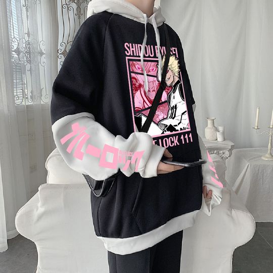 BLUE LOCK Shidou Ryuusei Anime Clothing Men Women Manga Hoodies Casual Loose Sweatshirt Prevalent Streetwear Harajuku Sweatshirt