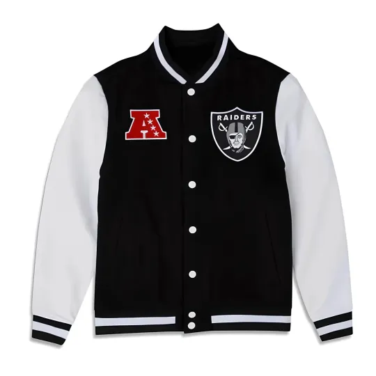 Discover Las Vegas Black Body White  Jacket Men  (Not Satin, Not Wool, Not Leather)