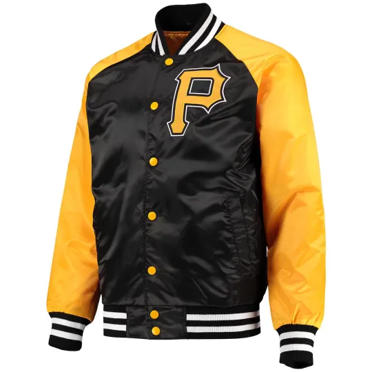 Discover PittsburghPirates Black Golden Basebal Varsity Jacket Men (Not Satin, Not Wool, Not Leather)