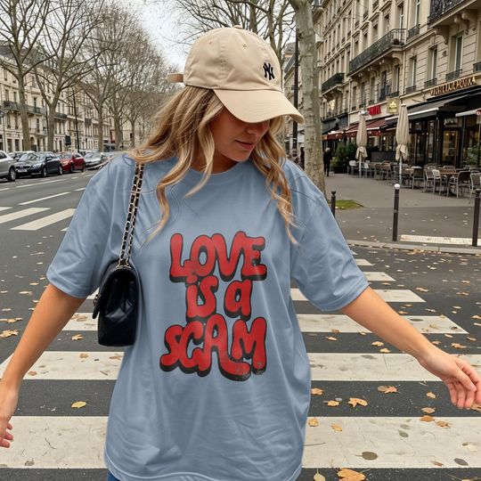 Discover Love is a Scam T-Shirts Sweatshirts, Anti Valentine, Divorce Shirt, Sarcastic Valentine, Single Shirt, Funny Valentine Gift