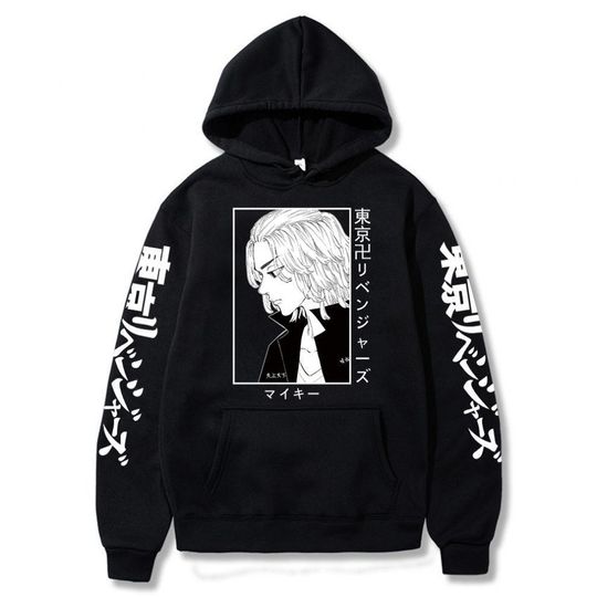 Discover Japanese Manga Tokyo Avengers Hoodie Printed Fashion Sportswear Hip Hop Autumn/Winter Street Top
