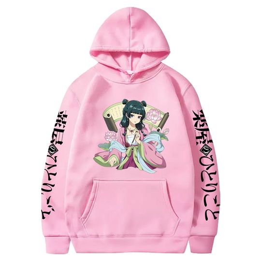 Discover Hot Anime The Apothecary Diaries Hoodie Cute Maomao Printed Sweatshirt Women Men Clothes Long Sleeve Fleece Hooded Pullover