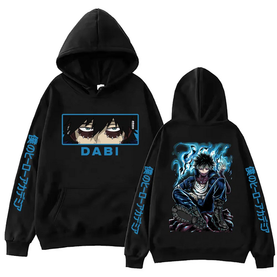 Hero Anime Anime Dabi Hoodie Harajuku Pullover Tops Man Woman Sweatshirt Gift Fans Fashion Popular Oversized Tops
