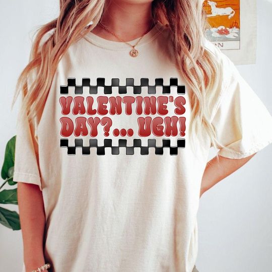 Discover Valentines Day Shirt, Funny Anti Valentine Tee for Singles, Sarcastic Valentine Outfit, Unisex Graphic T Shirt
