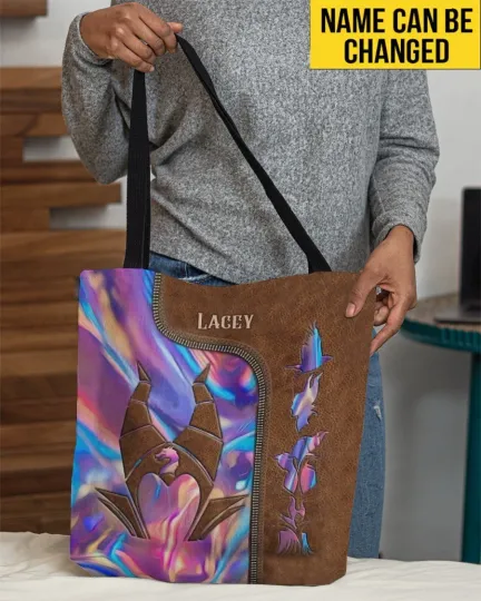 Discover Personalized Maleficent Tote Bag, Disney Villain Sleeping Beauty Handbag Gift