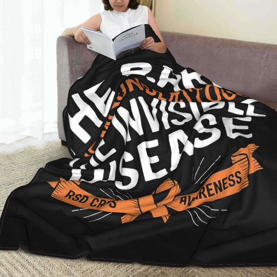 Discover The Misunderstood The Invisible Disease RSD CRPS Awareness Blankets Warm Flannel Sofa Throw Blanket for Couch Bedding Outdoor