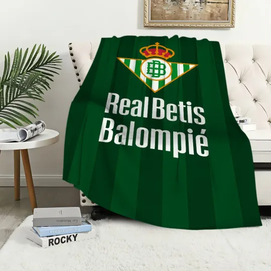 Discover Football R-Real Betis B-Balompie Blanket Blanket for Couch Sofa Travel Home Hiking Picni Bed Beding Flannel Blanket gift