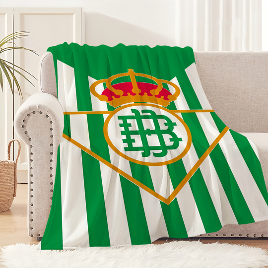 Discover Football Club Fc Home Flannel Warm Comfort Soft Plush Blanket For R-Real Sofa Living Room Office Bedroom Travel Gift B-Betis