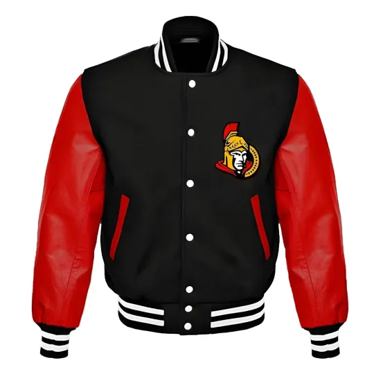 Discover Ottawa Black Body Red Jacket Men (Not Satin, Not Wool, Not Leather)