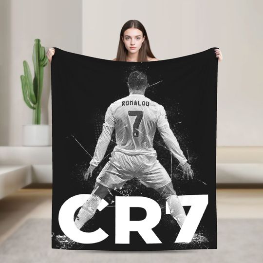 Discover C Ronaldos Football Soccer Blanket Flannel Awesome Warm Throw Blankets for Home Textile Decor