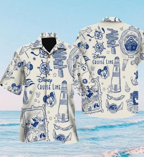 Discover Pirate Disney Cruise Trip Shirt, Disney Pirate Mickey & Friends Signature Hawaiian Shirt, Minnie Goofy Donald Daisy Pluto Hawaii Shirt