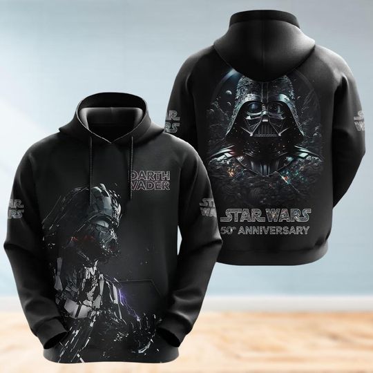 Discover Retro Darth Vader Star Wars 50 Years Shirt, Disney Star Wars 50Th Anniversary Shirt, Galaxy's Edge Tee,The Clone Star Wars Movie Hoodie