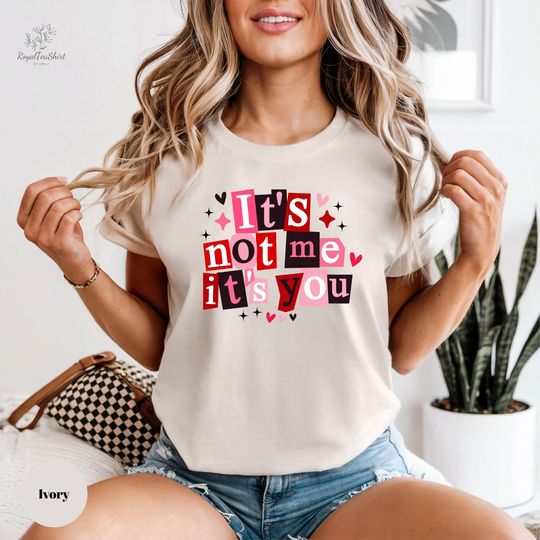 Discover Comfort Colors It's not me it's you Tee, Funny Anti Valentine Tee, Sarcastic Valentine T-Shirt, Anti Valentines Gift, Single Valentine Shirt
