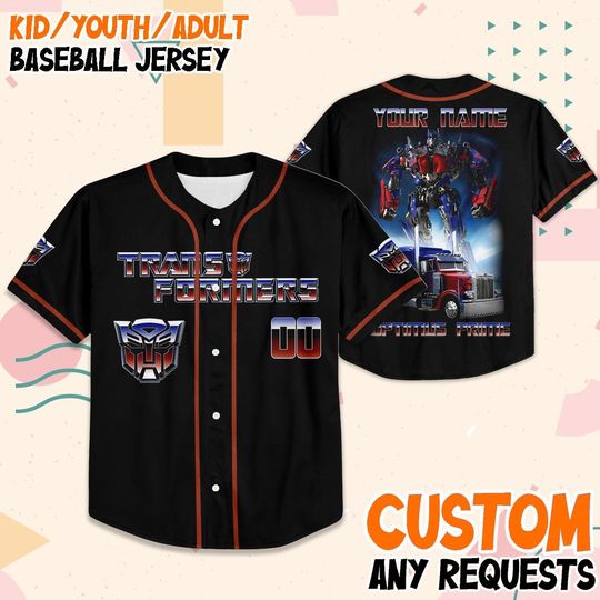 Discover Custom Transformers Optimus Prime Baseball Jersey, Personalized Outfit