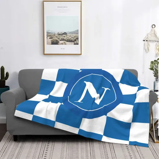 Discover Football Ssc Naples Wool Blanket Creative Throw Blanket for Bed Sofa Couch 200x150cm Plush Thin Quilt