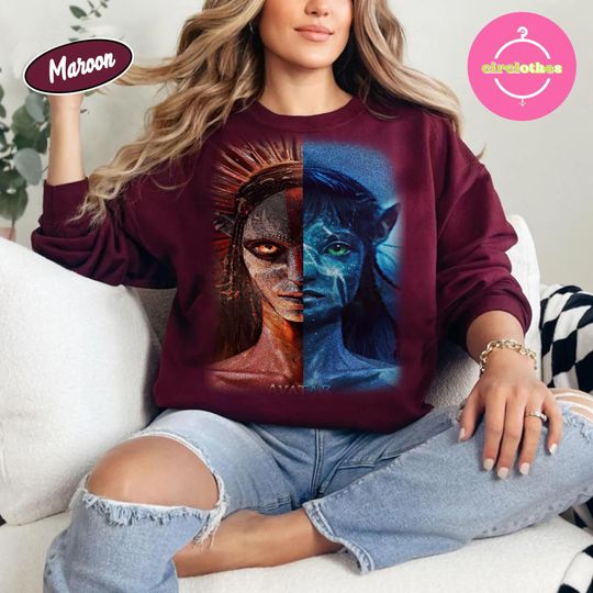 Discover Epic Avatar Fire & Ash Sweatshirt, Sci-Fi Sweatshirt, Fantasy Adventure Sweater, Movie Lover