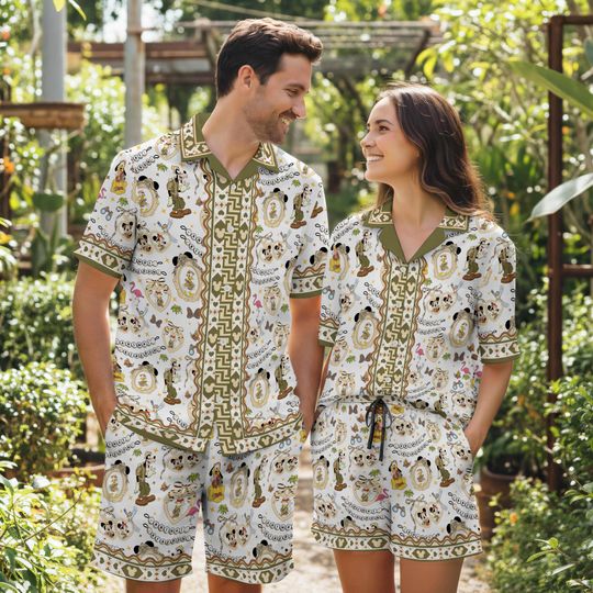 Mickey And Friends Leopard Hawaiian Shirt, Animal Kingdom Hawaiian Shirt, Mickey and Friends Hawaiian Shirt, Disney Safari Trip Shirt