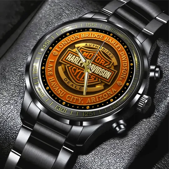 Discover Harley Black Stainless Steel Watch