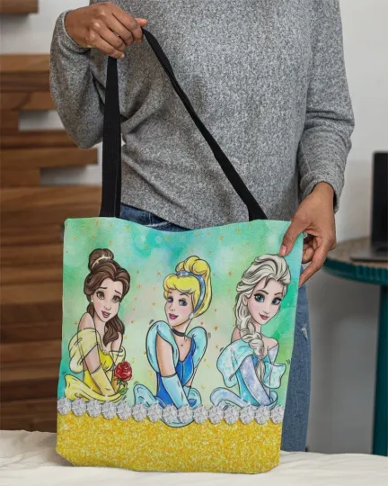 Discover Disney Princesses Tote Bag, Disney Girls Bag Lovers Gift