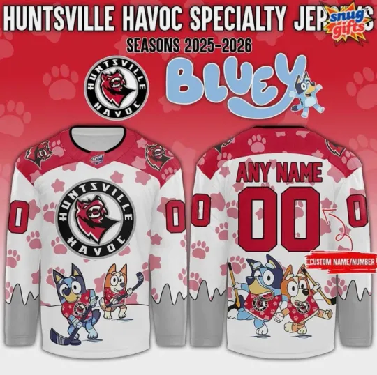 Discover Personalized Huntsville BlueyDad Day Special Hockey Jersey Gift For Valentine
