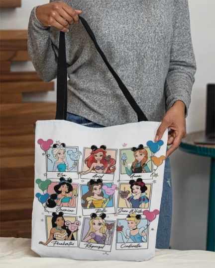 Discover Disney Princesses Tote Bag, Disney Girls Bag Lovers Gift