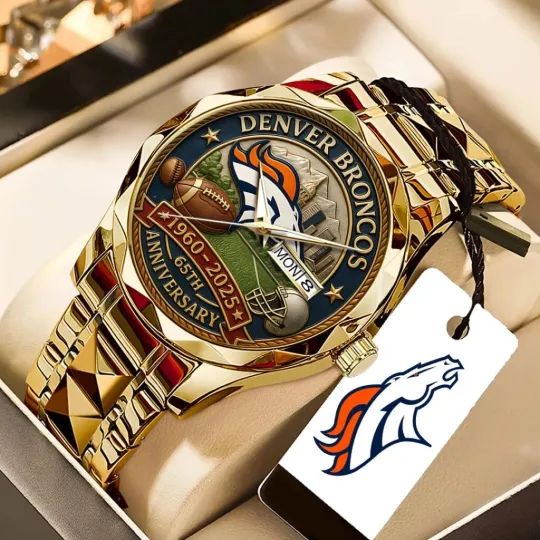 Discover Broncos 65th Anniversary 2025 Alloy Luxury Quartz Watch