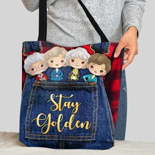Discover Stay Stay Golden Tote Bag, Stay Golden Lovers Bag Gift
