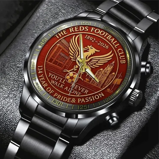 Discover Liverpool F.C Black Stainless Steel Watch
