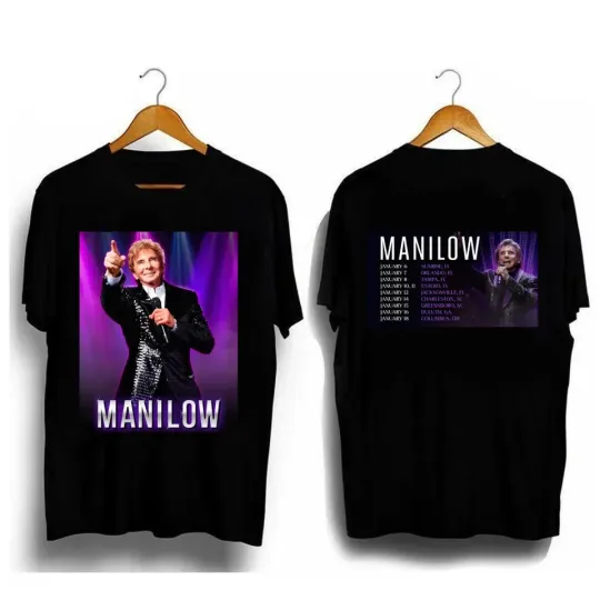 Discover 2 Sides Manilows January 2026 US Tour Shirt Black Unisex