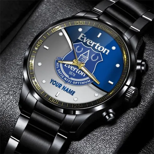 Discover Everton F.C Black Stainless Steel Watch