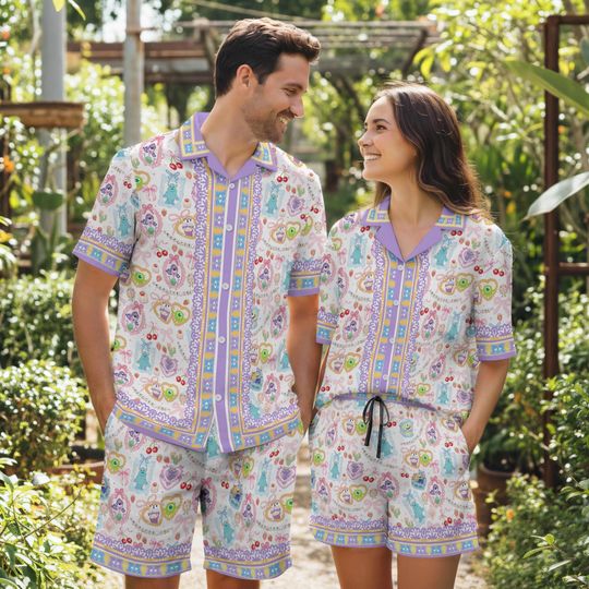 Discover Hawaiian Monster Incs Summer Beach Palm Tree, Monsters Hawaii Shirt, Disneyland Hawaiian Shorts, Summer Vacation Disneyland Hawaiian Shirt