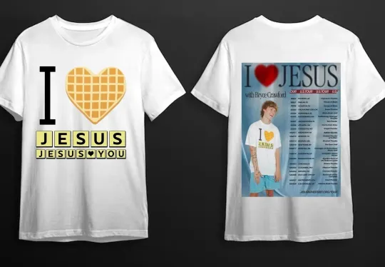 Discover New Bryce Crawford 2026 US Tour I Love Jesus-2 Sides Shirt
